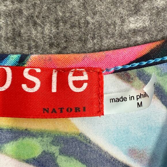 Josie Natori Tropical floral lace trim cami size medium - Picture 3 of 5